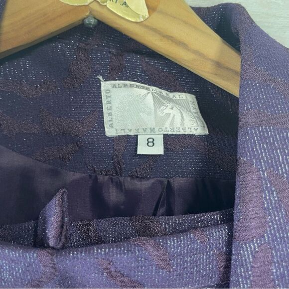 Alberto Makali 2 Piece Metallic Accent Blazer & Skirt Suit - Picture 6 of 8